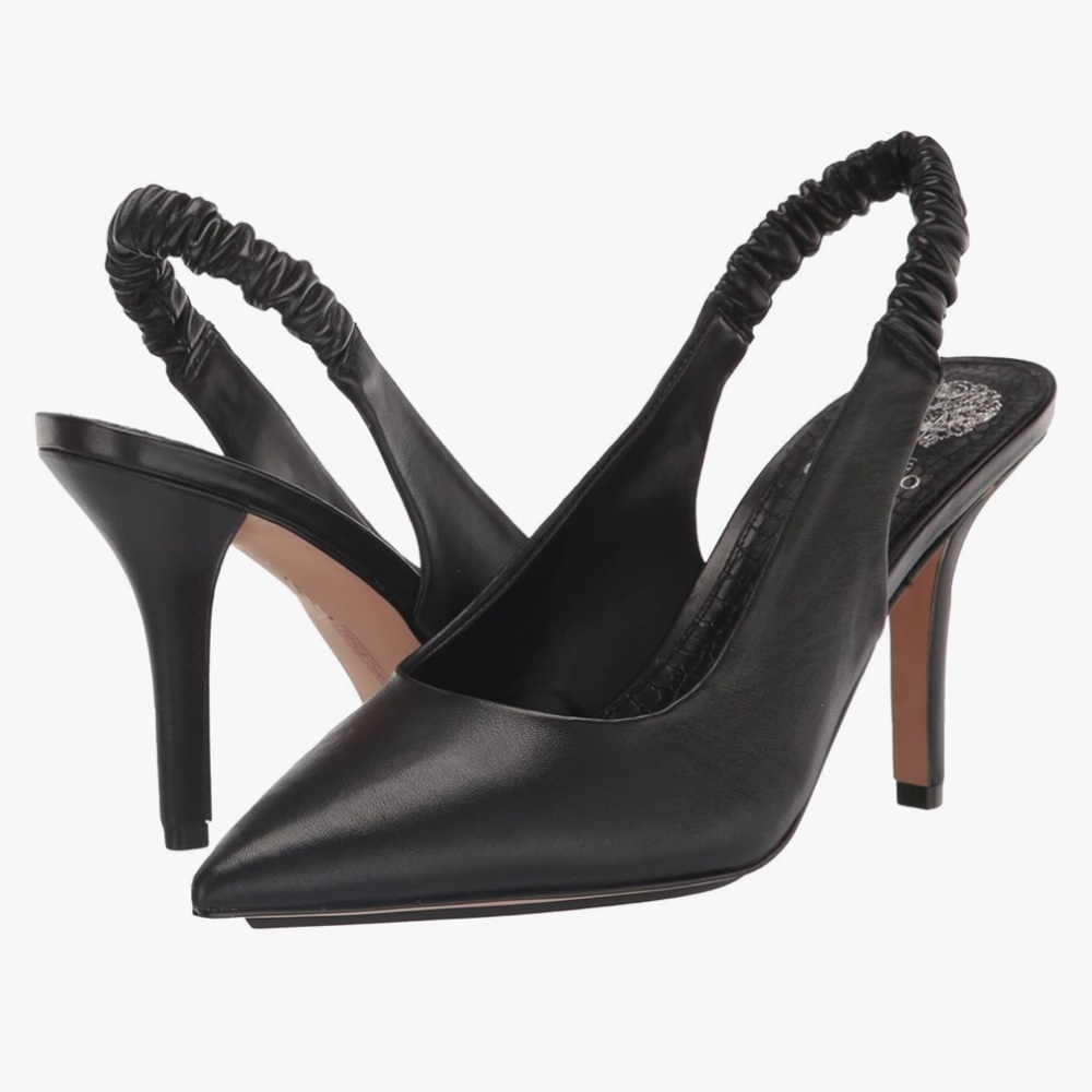 Vince Camuto Black Slingback Heels NEW